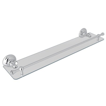 Rohl Wall Mounted 24" Wide Glass Vanity Shelf A1480CAPC